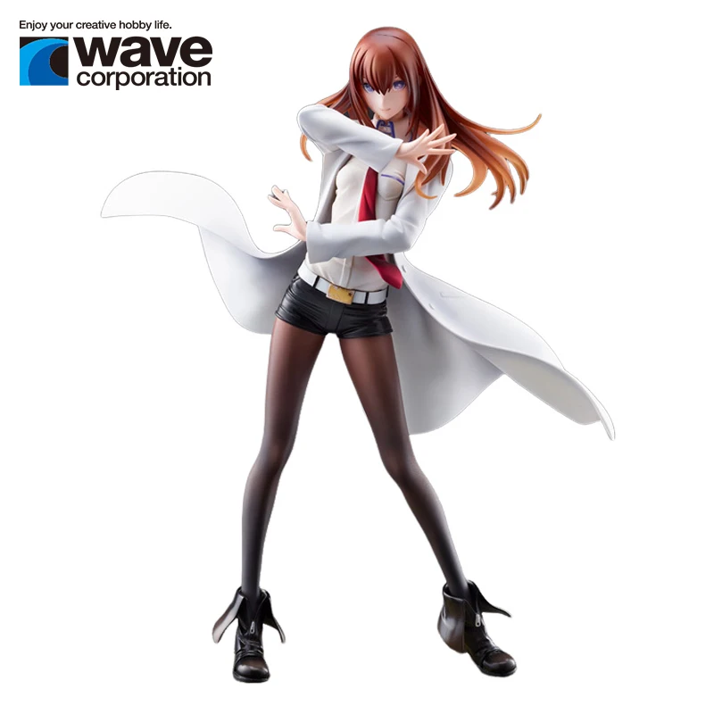 

Оригинальное белое пальто WAVE DreamTech Steins Gate Makise Kurisu на 10-летие, версия. Аниме фигурка Коллекционная модель орнамент подарок