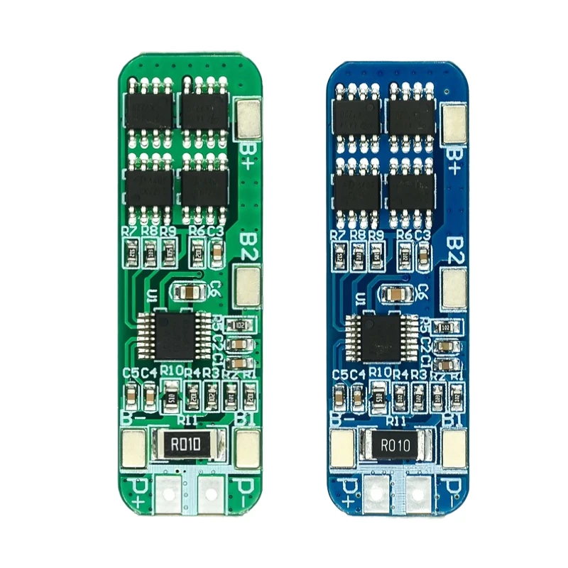1-10 Uds 3S 12V 18650 cargador Li-ion Placa de protección de batería de litio 10A BMS azul verde PCB 10,8 V 11,1 V 12,6 V placa de circuito