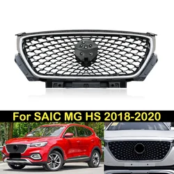 DECHO Front Bumper Grill Mask Radiator Grille Medium net For SAIC MG HS 2018 2019 2020 Racing Grills AUTO GRILLE