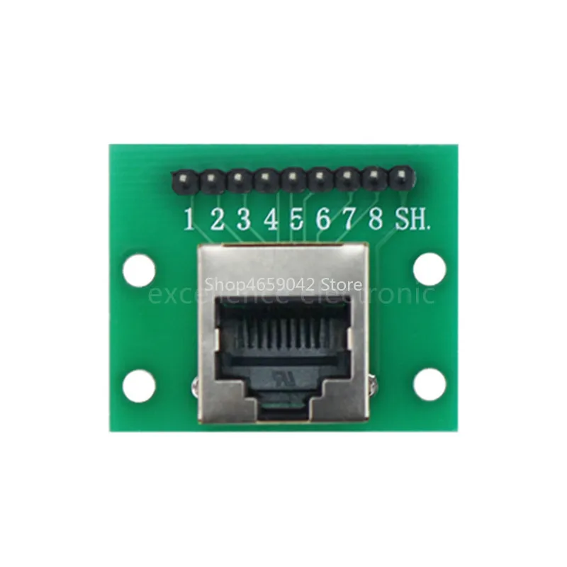 1pc RJ45 Adapter Board To XH2.54 Modular Ethernet Connector Network Interface + Breakout Board + Pin Header Connector