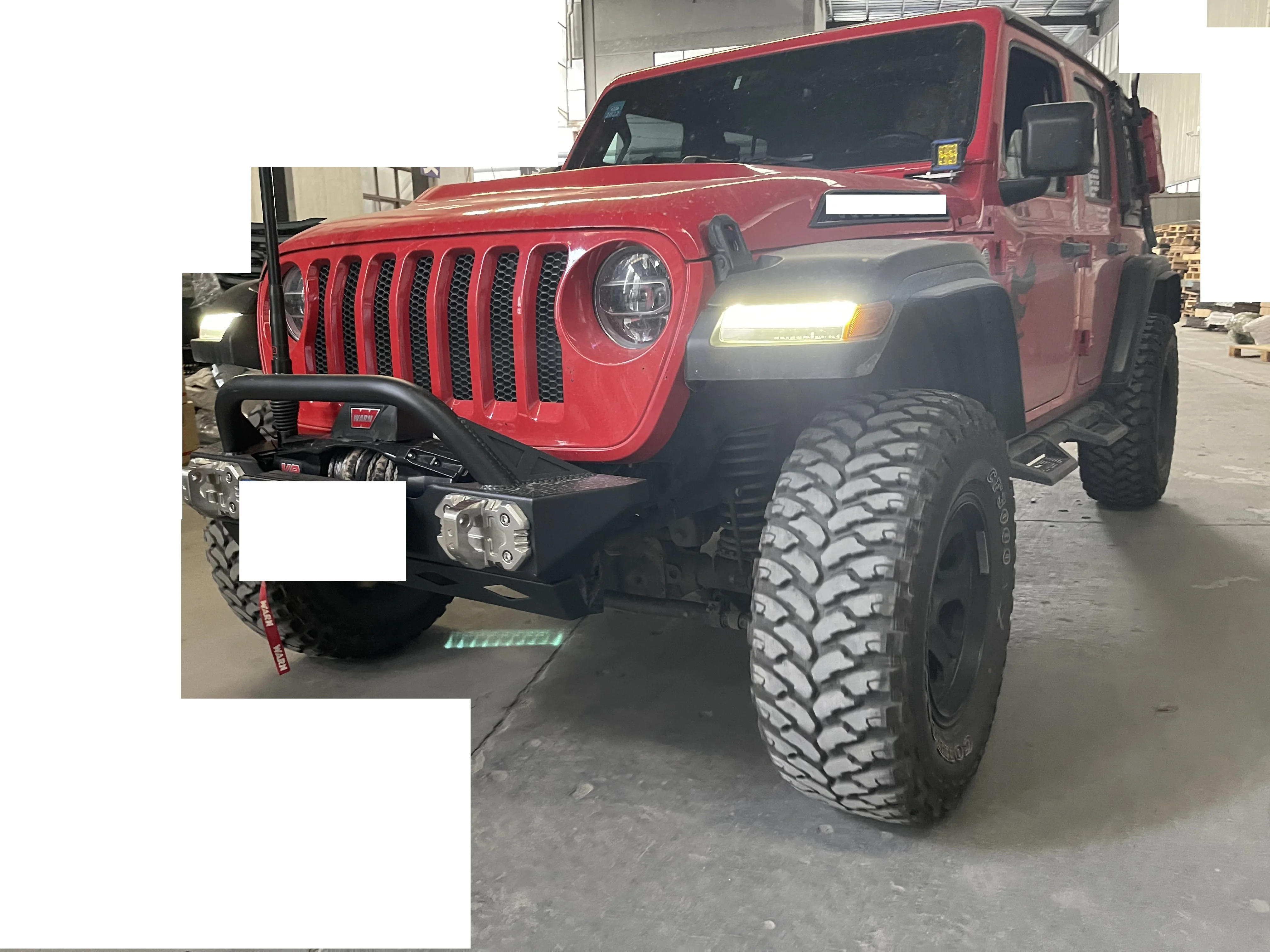 Auto 4X4 Car Bodykit Upgrade Steel  Aluminium Front Rear  Bumper  for Jeep wrangler JL JT JKcustom