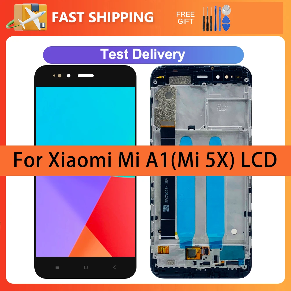 

5.5" LCD For Xiaomi Mi A1 Display Touch Screen Digitizer Assembly Replacement With Frame For Xiaomi Mi 5X MiA1 Mi5X MDG2 MDI2