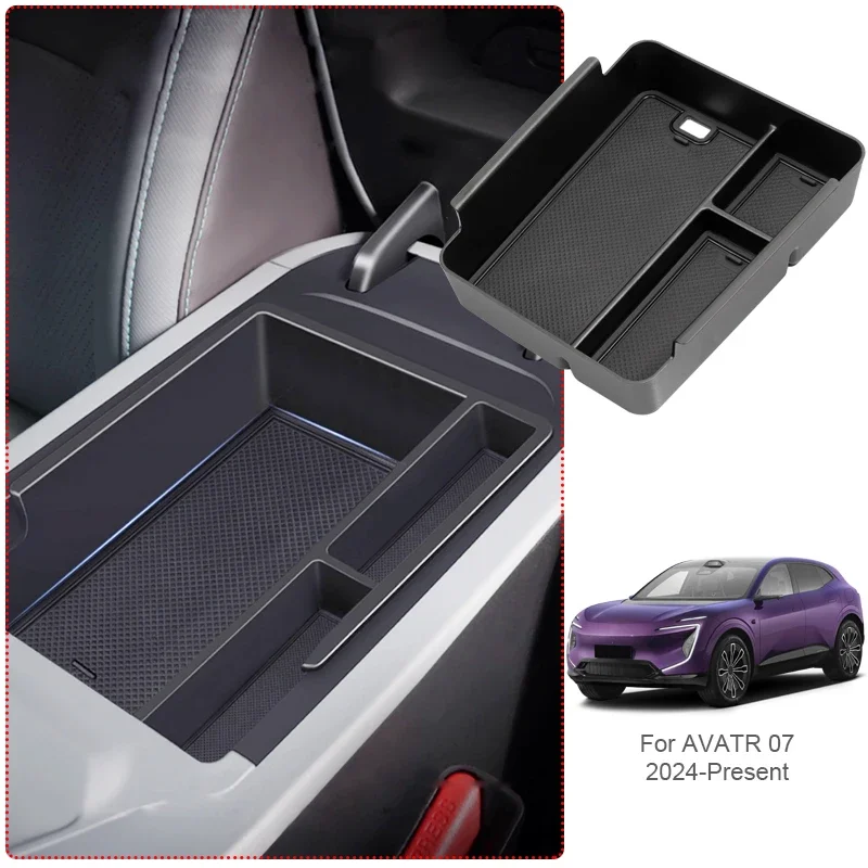 

Car Armrest Box Storage ABS Under Center Console Organizer Tray Door Tidying Box Auto Accessory For AVATA 07 2024-Present