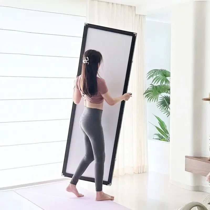 DSA full body mirror floor new dancing home folding mirror yoga mirror movable closed full-length