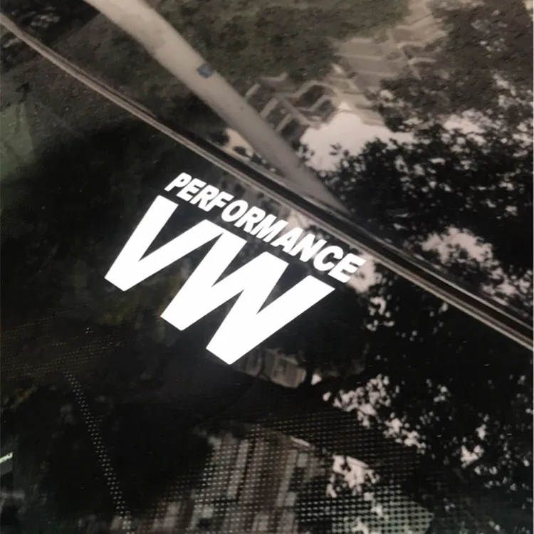 PERFORMANCE VW Car Stickers Decals Cover Scratches  Accessories for Laptop Rear Windshield Window Trunk Bumper KK