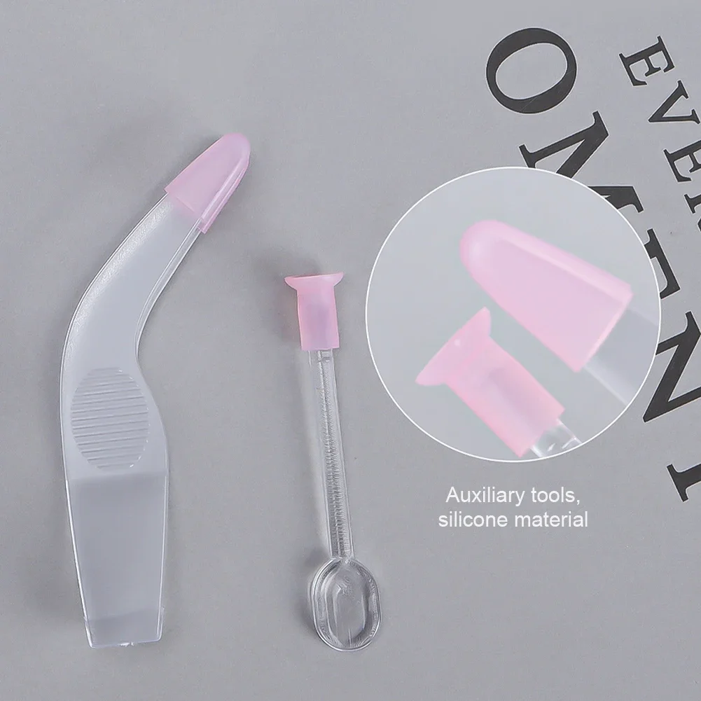 Contact Lens Applicator Set Auxiliary Eyelid Dilator Open Eye Tool Contact Lens Wearing Removing Tweezers Suction Stick Accessor