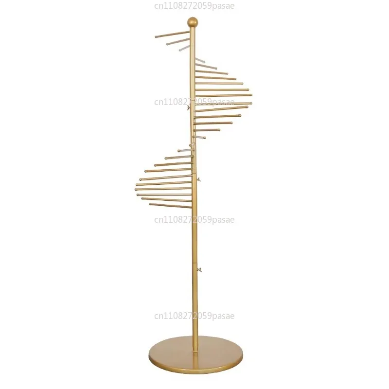 Wrought Iron Floor Silk Scarf Rack Hanging Scarf Rack Display RAck Belt Hanging Bag RaCk Shelf Display RacK