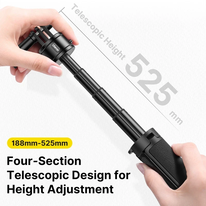 Ulanzi MT-74 Go-Quick II Magnetic QR Action Camera Extension Tripod Selfie Stick For Gopro 13 12 Insta360 X3 DJI Action 4/3