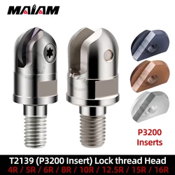Thread milling cutter T2139 Face Milling cutter head P3200 Insert Semi circle Milling Heads CNC lathe tool Lock teeth tools head