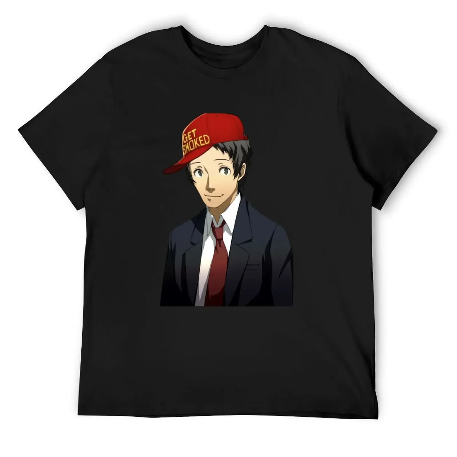 Tohru Adachi Gets Tohru Adachi smoked T-Shirt customs design your own kawaii clothes Men's cotton t-shirt