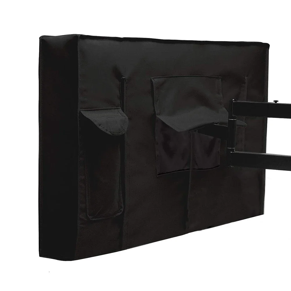 Outdoor TV Cover Waterproof Weatherproof Dust-proof Fits For Outside Flat Screen TV 420D Oxford Fabric