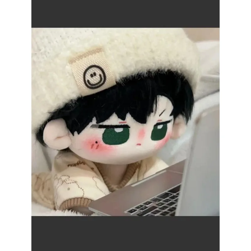 Eren Yeager Cute 20cm Stuffed Plush Doll COS Anime Attack On Titan Cotton Doll For Children Adults Cartoon Collectible Doll Toys