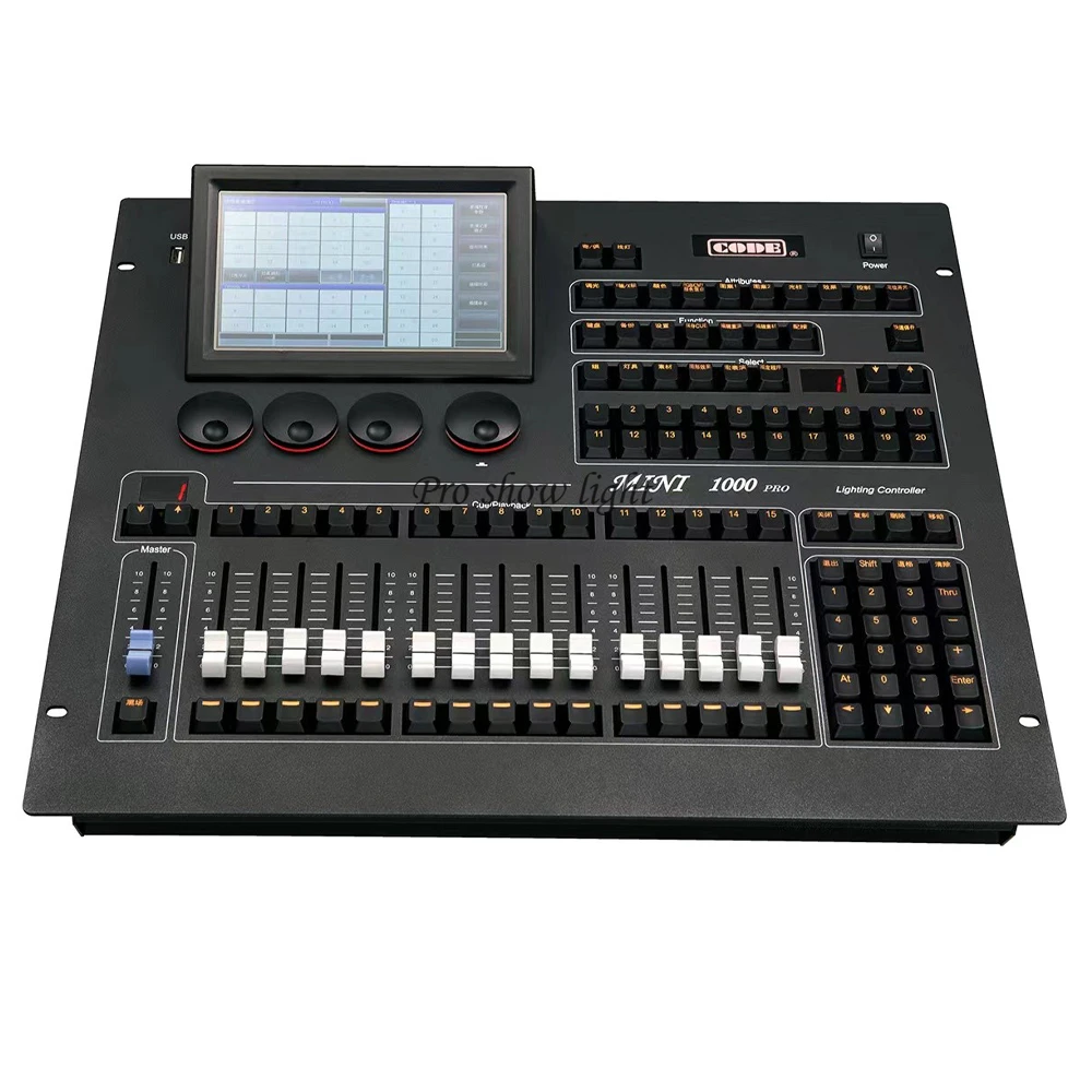 Professional DJ Controller 1024 Channel Stage Console With Flight Case DMX Console For LED Moving Head Lights Stage Laser Light