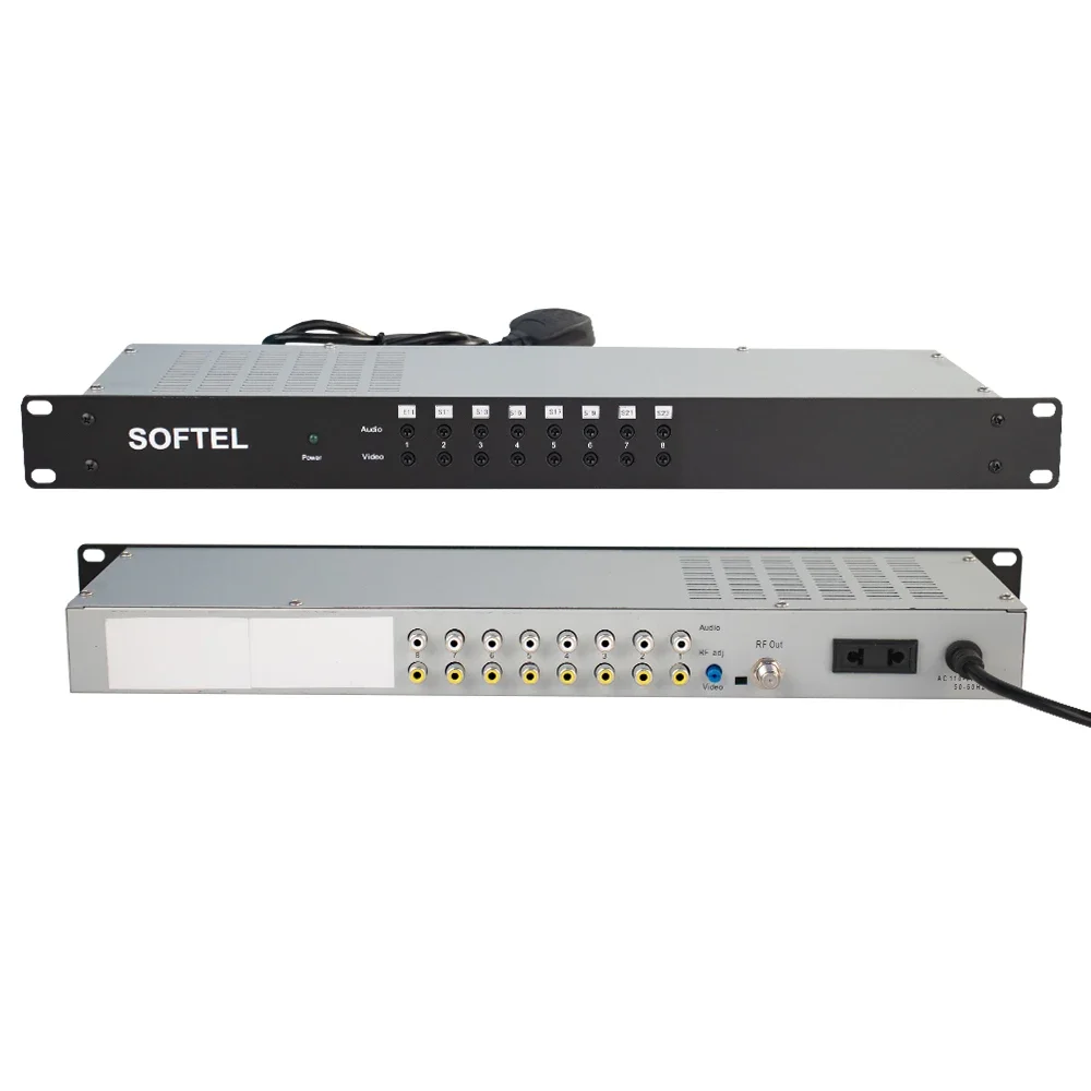 Softel 47MHz-860MHz 8 Channel Fixed Catv Modulator Non-adjacent Catv Rf Modulator