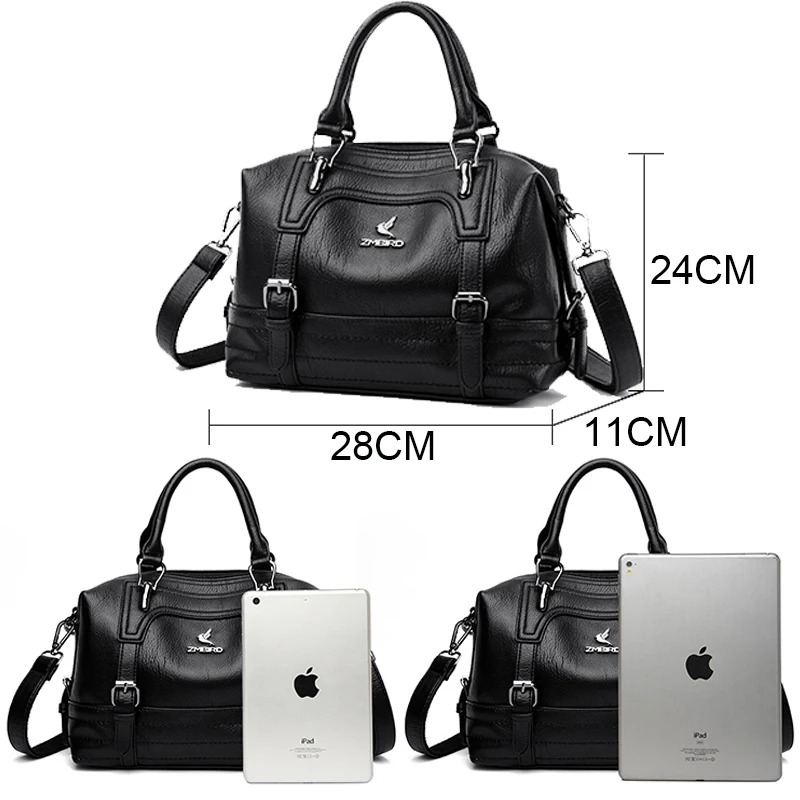 Imagem -02 - Genuine Marca Bolsas de Couro Macio Crossbody Shoulder Bolsa para Mulheres Sac um Designer de Luxo Principal Bolsala Casual Bolsos de Alta Qualidade