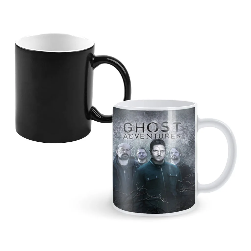 Ghost Adventures Travel Channel Creative Change Ceramic Mug Heat Revealing Coffee Cup Breakfast Cup Mug Friends Gift