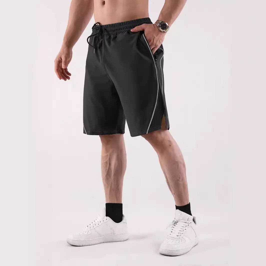 Pop Summer Casual Joggers Men Casual Shorts Lace Up Drawstring Solid Color Shorts Men Sweatpants Running Fashion Sports Men Clot