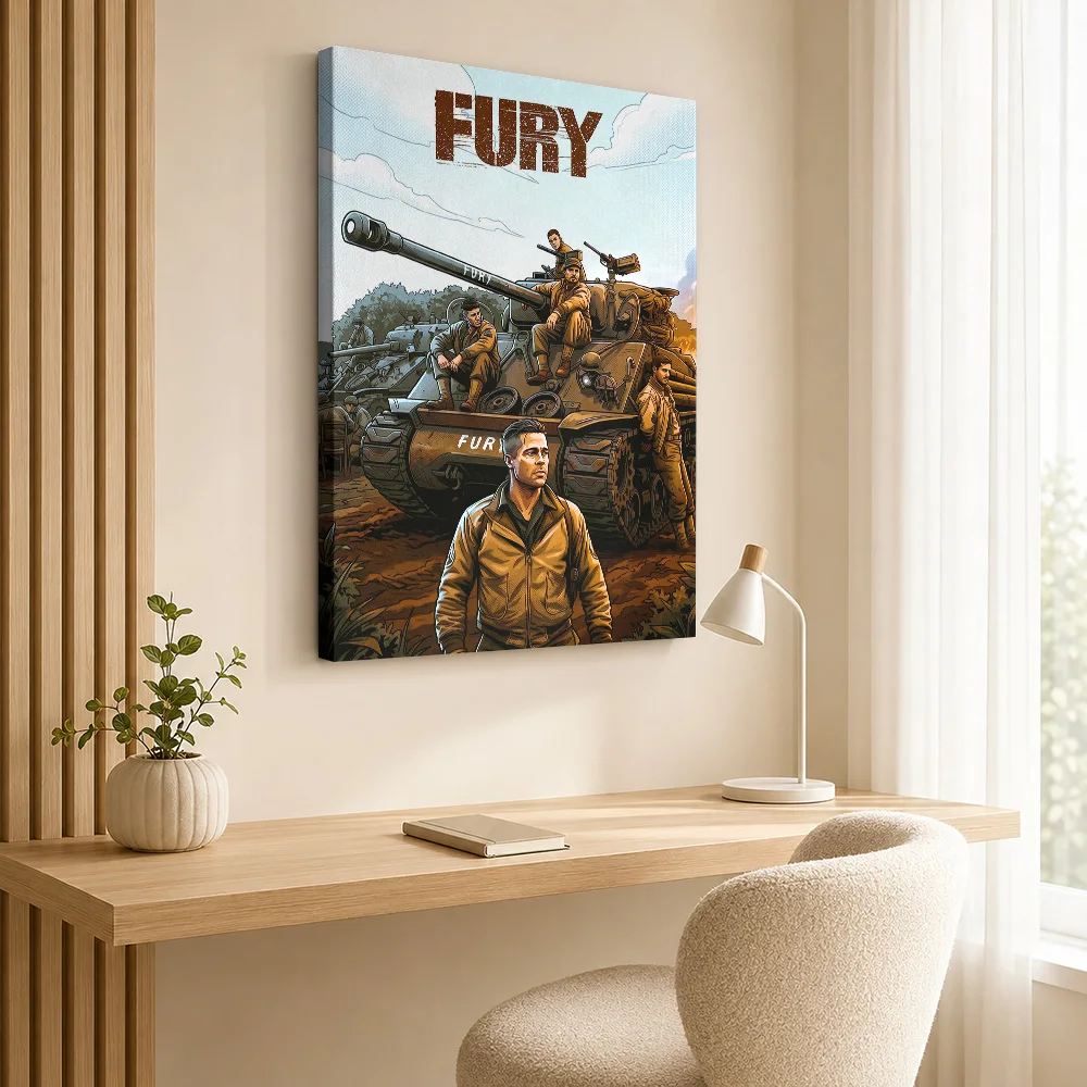 Woman screaming for help with a knife Canvas Poster Customized Modern Aesthetic Wall Paintings Decoration for Dining Room Home
