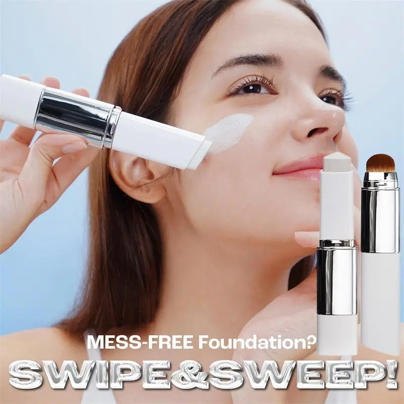 Marca dupla-ended escova fundação vara luz corretivo natural suave líquido fundação feminino novo corretivo de venda quente 13g