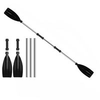 Widely Used Aluminum Alloy Kayak Paddles Anti-twist Design Portable Canoe Oars Detachable Thicken Boat Oars Boating Accessories