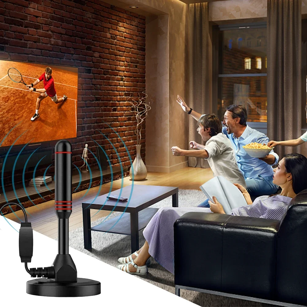 هوائي التلفزيون المحمول 300 سنتيمتر كابل محوري HDTV هوائي DVB-T DVB-T2 DAB داخلي خارجي رقمي HD Freeview التوصيل والتشغيل الجوي