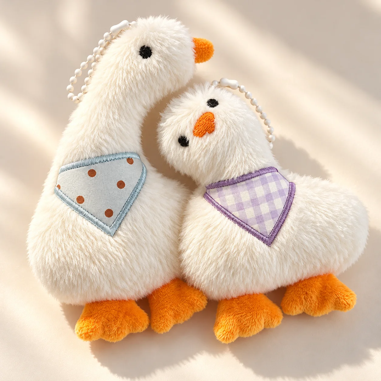 Cute Goose Plush Keychain, Cartoon Stuffed Animal Bag Charm Pendant for Backpacks, Handbags and Everyday Accessories