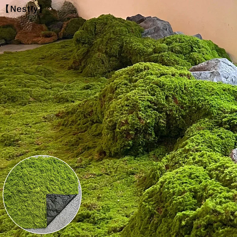 Artificial Moss Landscape Bionic Lawn False Moss Micro Landscape Layout Lawn Bonsai Pottery Paving Landscape Outdoor 〔Nest〕
