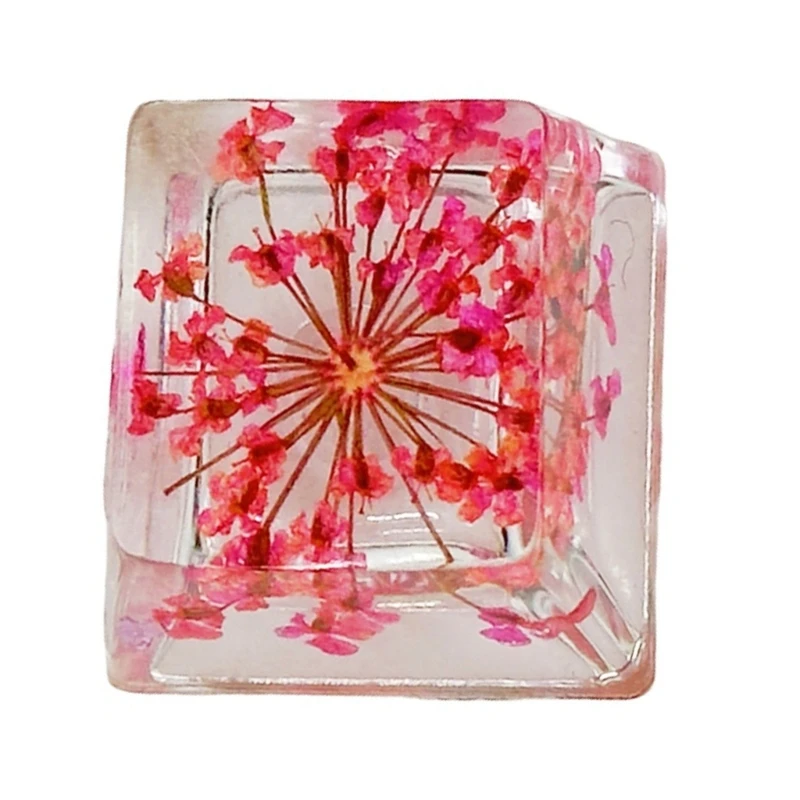 カラフルなフラワー樹脂キーキャップバックライト付きメカニカルキーボード用コンピュータキーボードのキーキャップを交換