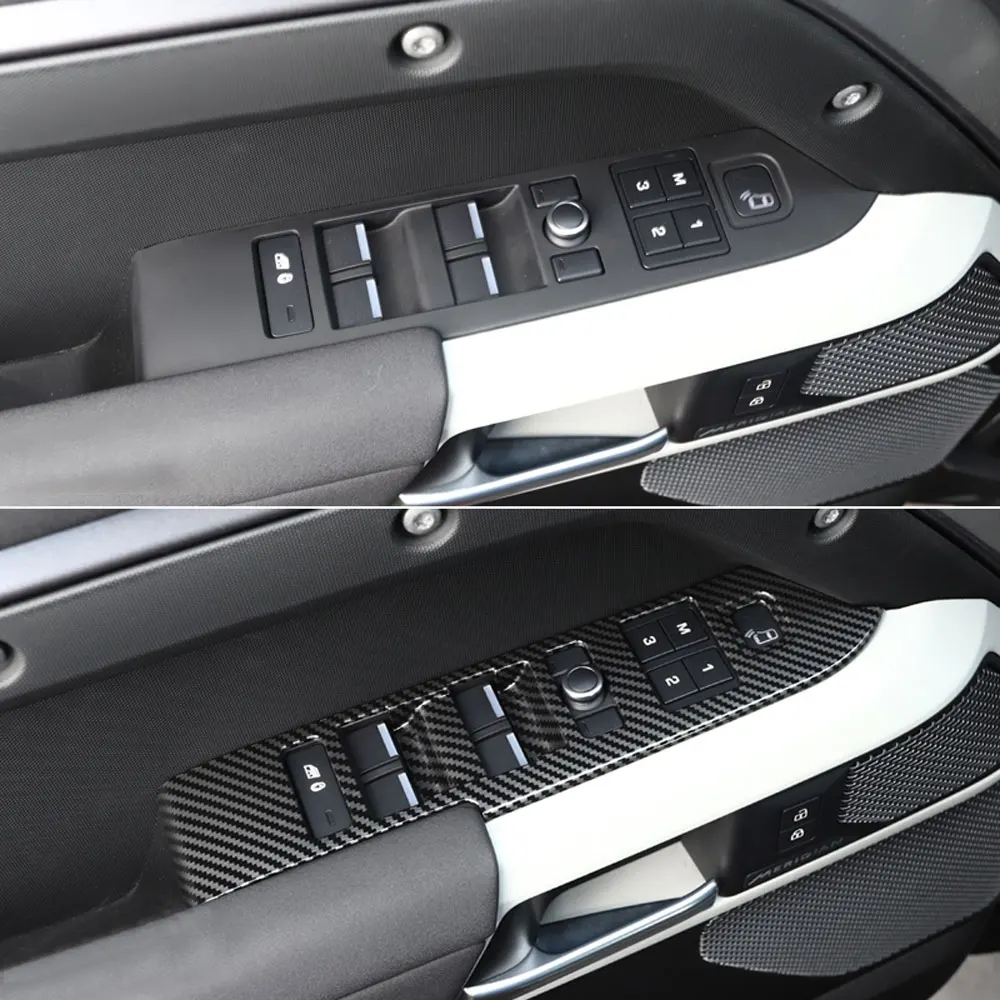 

Suitable for 20-26 Land Rover Defender 110/130 car accessories window glass lifting switch button ABS trim
