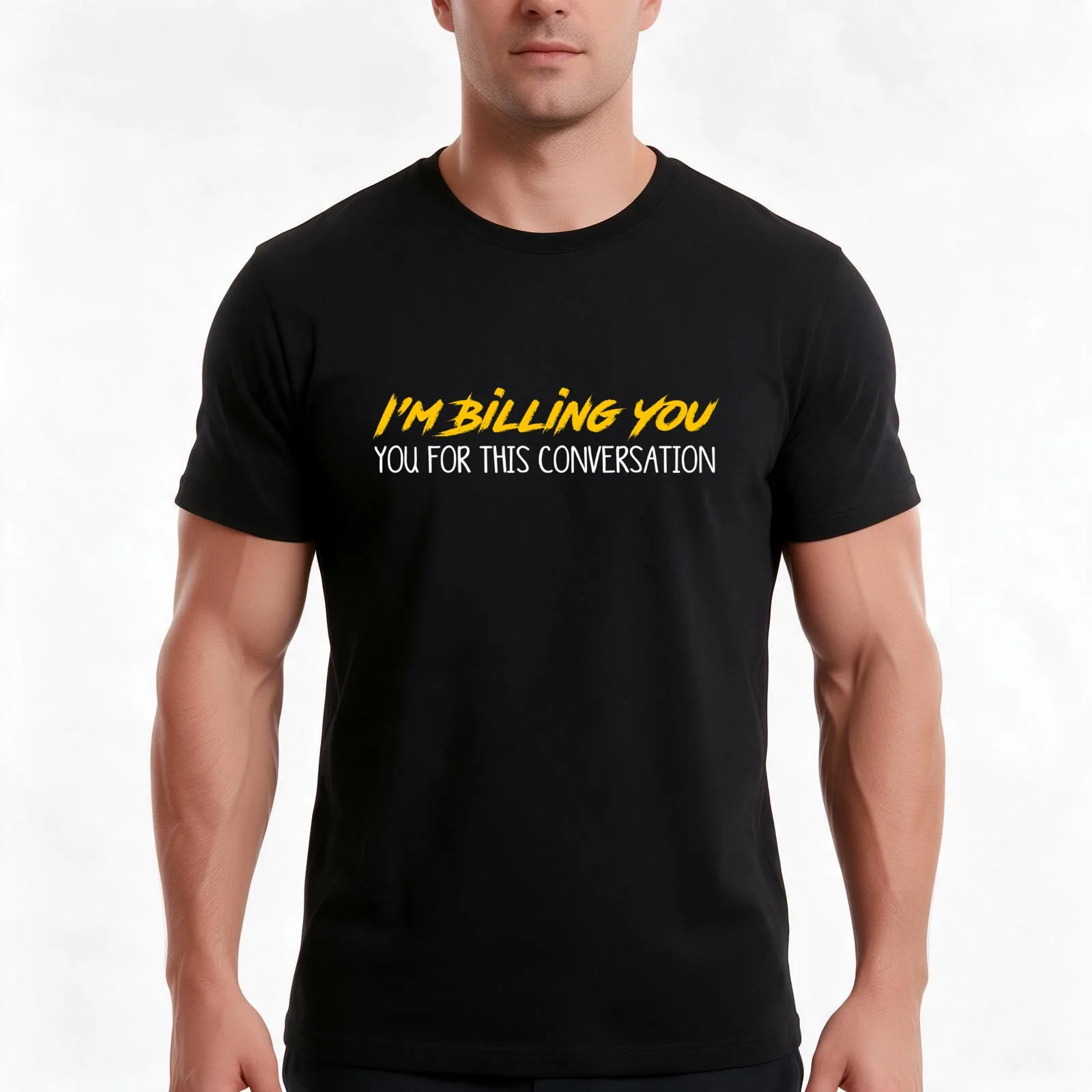 I'm Billing You For This Conversation T-Shirt, Summer Casual Cotton Tee, Oversized Streetwear Tops, Vintage Graphic Print