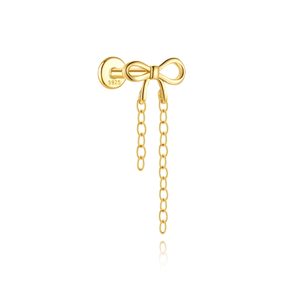 CANNER 1 ST 925 Sterling Zilveren Ketting Kwastje Geometrische CZ Platte Kop Piercing Oor Bot Nagel Voor Vrouwen Ins Ster Maan Stud oorbel