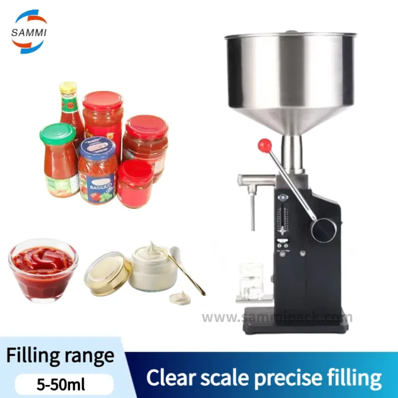 

Manual Jam Cream Paste Juice Bottle Filling Machine Toothpaste Lotion Honey Oil Liquid Filling Machine Machinery