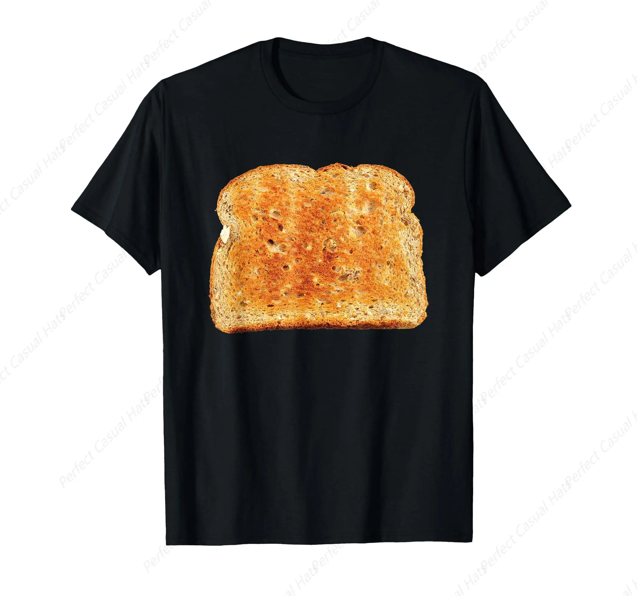 Tost Ekmeği Kostüm komik tişört Erkek Kadın T-Shirt Rahat O-Boyun Baskılı Yüksek Kaliteli Tees Üst