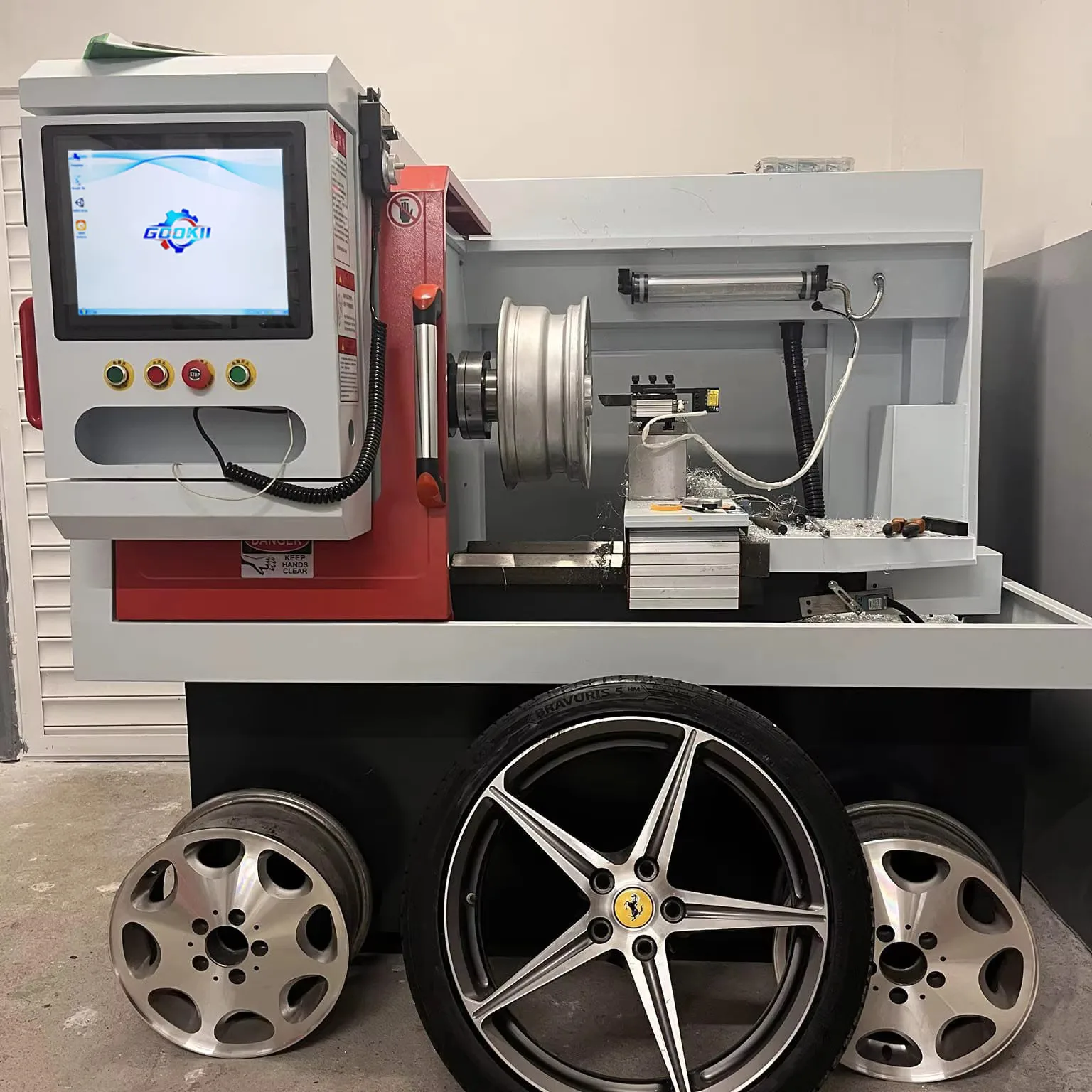 Horizontale Dia Snijden Legering Velg Reparatie Draaibank Hine Opknappen Cnc Wiel Rechttrekken