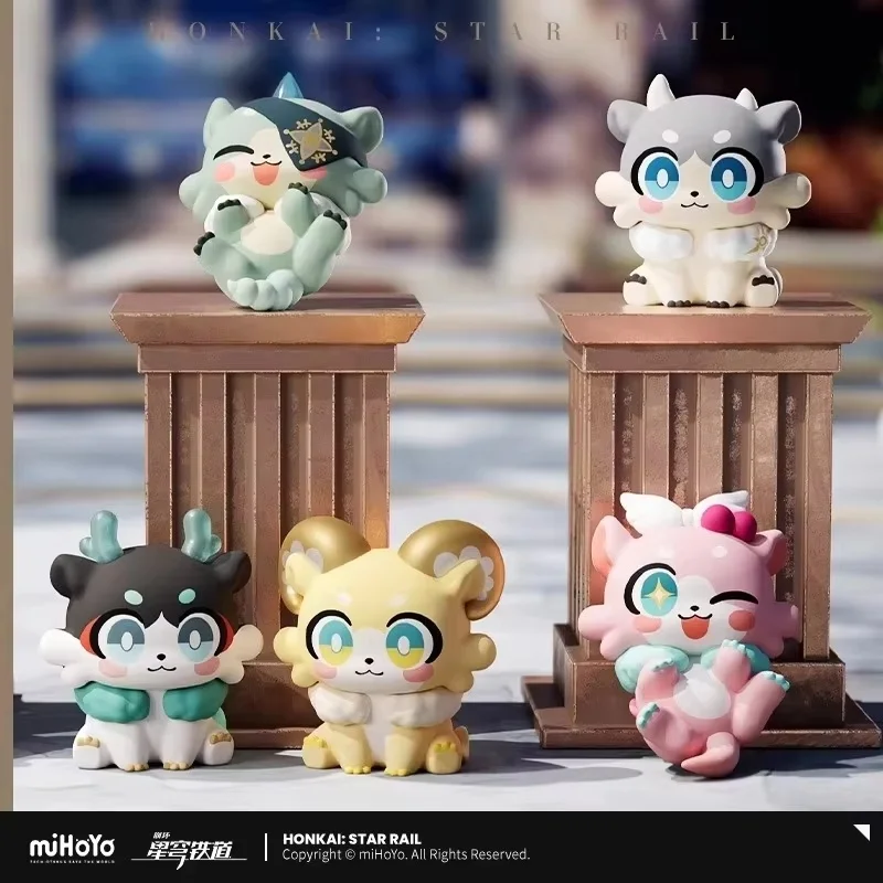 Mihoyo Honkai Star Rail Aowu Series Chimera Mini Bean صندوق أعمى قابل للجمع حقيبة ألعاب مزخرفة عصرية هدية لطيفة لمحبي