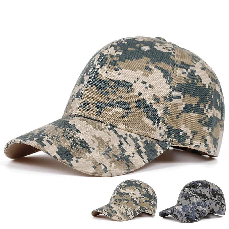 Unisex Light Plate Army Camouflage Baseball Caps Spring and Autumn Outdoor Adjustable Casual Hats Sunscreen Hat