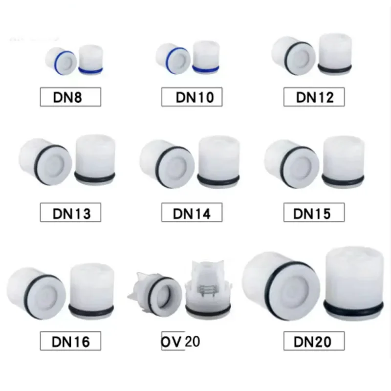 DN8/10/12/14/15/16/20 Inner Plug Check Valve Spool Plastic Check Valve Inline Spring non-return valve Pipe Check Fittings