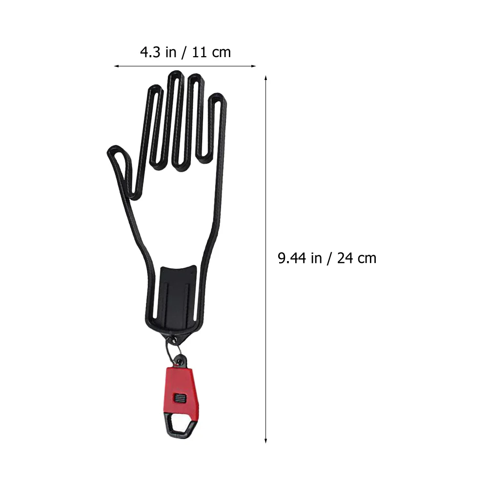 2 قطعة أصحاب قفازات الغولف قوي ABS البلاستيك رفوف جافة تخزين عملي على شكل يد لجميع القفازات الرياضية مع مشبك