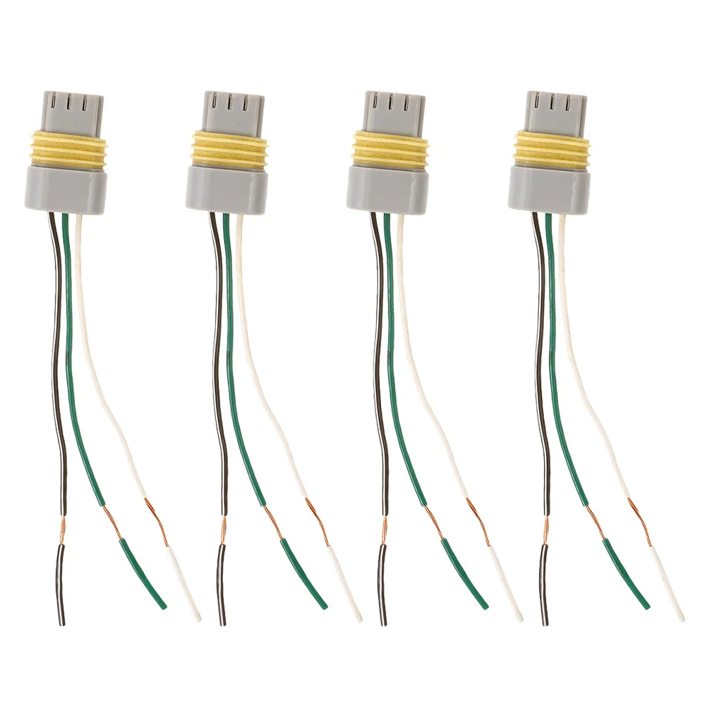

4pcs Automotive Ignition Coil Connector Plug Harness 3-Pin Pure Copper Wire High Temp Resistant Truck Car Boat