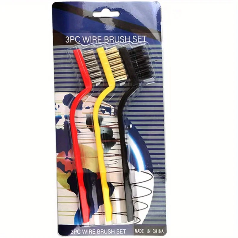 3pcs Gas Stove Cleaning Brush Set, Kitchen Tools