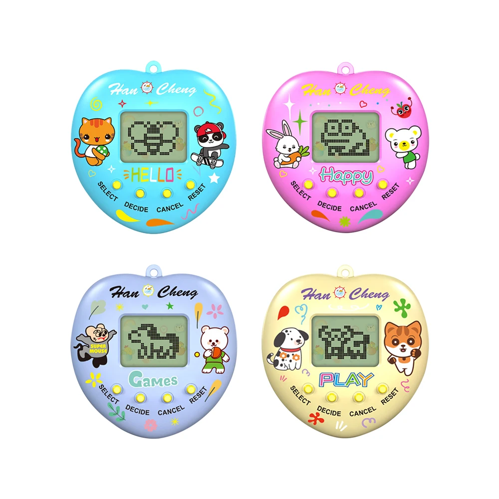 Electronic Pets Game Toys Virtual Tamagotchi Classic Nostalgic Digital Animals Toys Mini Screen Game Machine Keychain Kids Toys