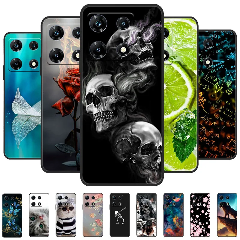 For Infinix Note 30 Pro Case Soft Silicone Cool Wolf Shockproof Cover for Infinix Note 30 5G 30i Note30 TPU Coque Lion Fundas