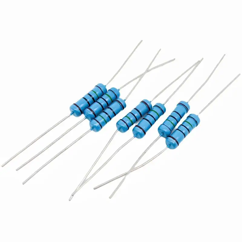 20pcs 2W Metal Film Resistor 1% 1R ~ 1M 2.2R 4.7R 10R 22R 47R 100R 220R 470R 1K 10K 100K 2.2 4.7 22 47 100 220 470 Ohm