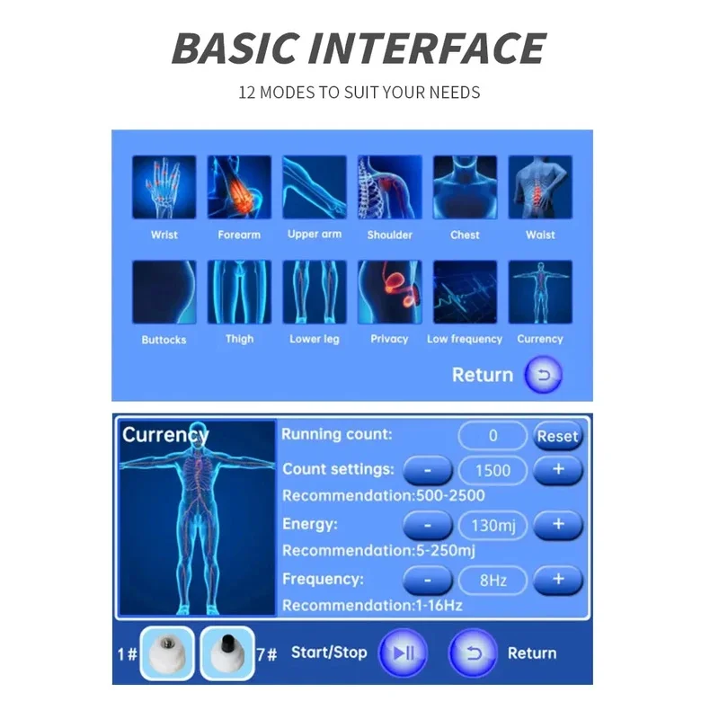 

2025 Портативное устройство для физиотерапии ударной волной, массажер, стимулятор мышц, электротерапия ударной волной, для лечения боли в спине всего тела