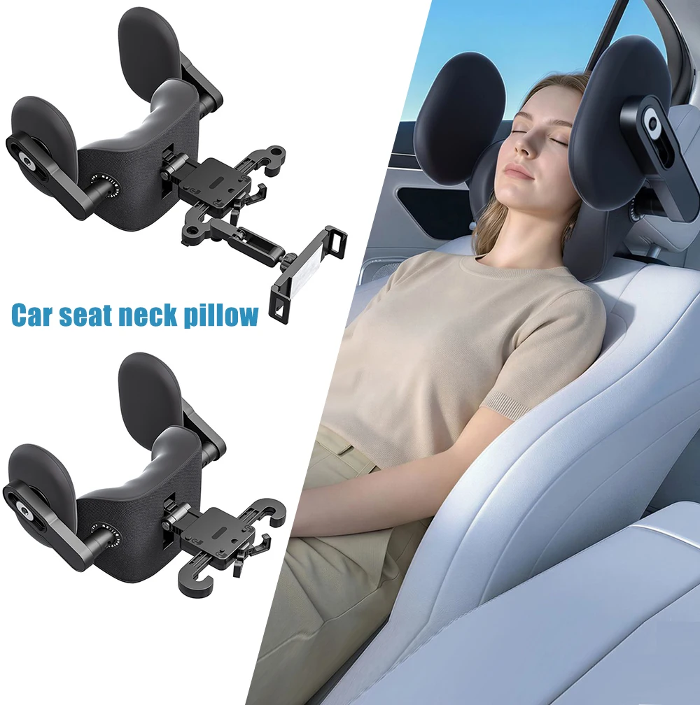 Floating Mechanical Car Headrest Adjustable Multifunctional Auto Neck Pillow Ergonomic Cervical Support Cushion Universal