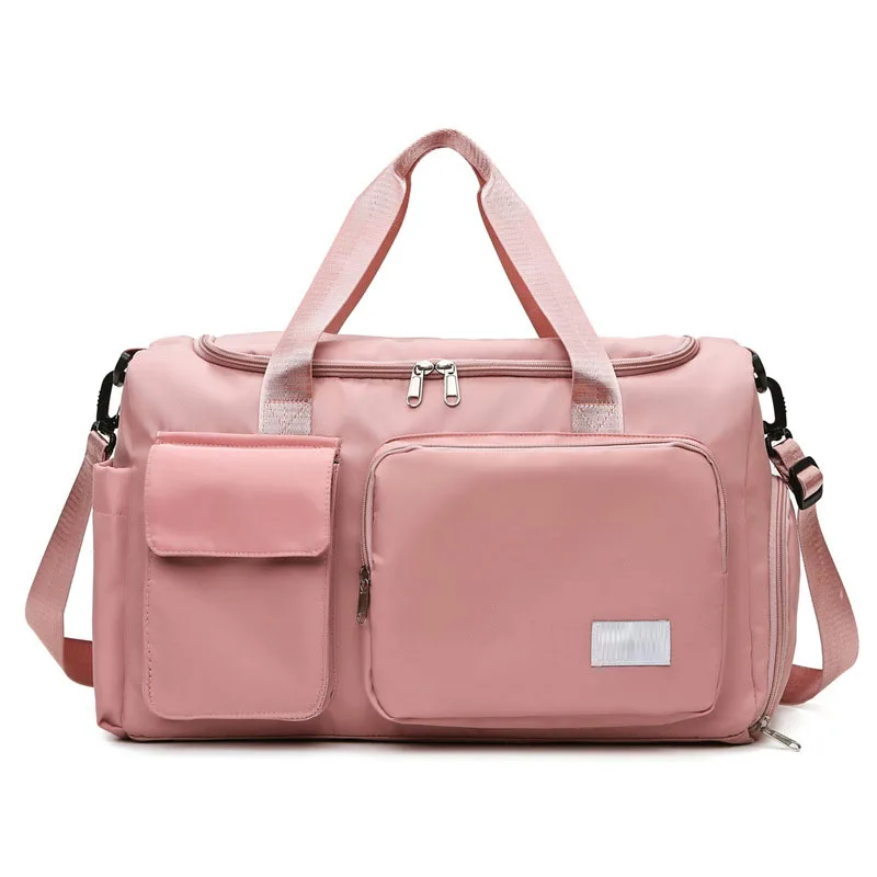 Large Capacity Outdoor Waterproof Travel Bag for Women, Luggage Handbag,Shoulder Bag, Nylon Sports Gym Bag, Female Crossbody Bag