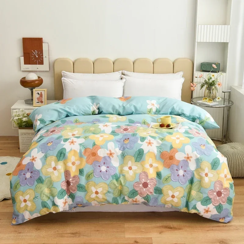 

Printing Cotton Duvet Cover Single Double Queen Size Quilt Cover High Quality Comforter Cover Skin Friendly Fabric 1Pc