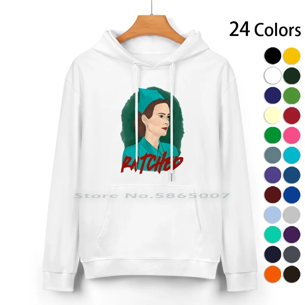 Mildred Ratched Pure Cotton Hoodie Sweater 24 Colors Mildred Ratched One Flew Over The Cuckoos Nest Sarah Paulson Ken Kesey