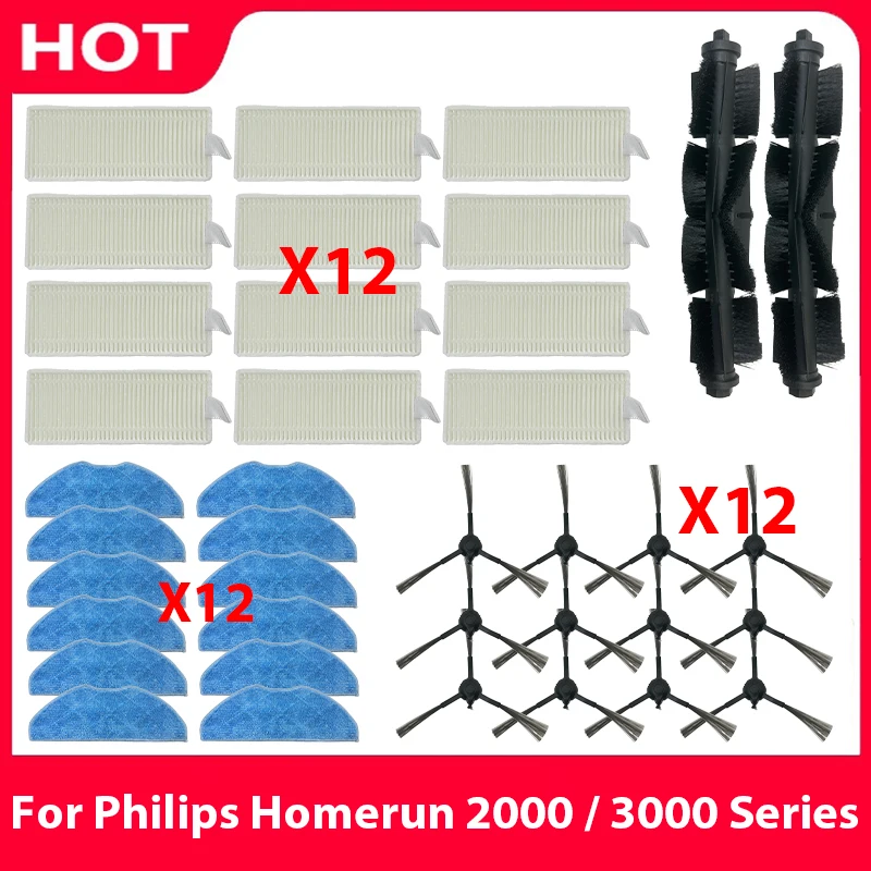 For Philips Homerun 2000 / 3000 Series, TP-Link Tapo RV30 Plus / RV20 Mop Plus / RV10 Plus / RVA100 Replacement Accessories
