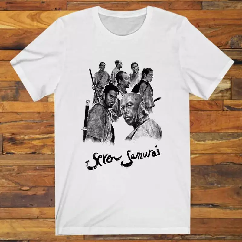 

Seven Samurai 7 Japan Movie Men's White T Shirt S 5XL